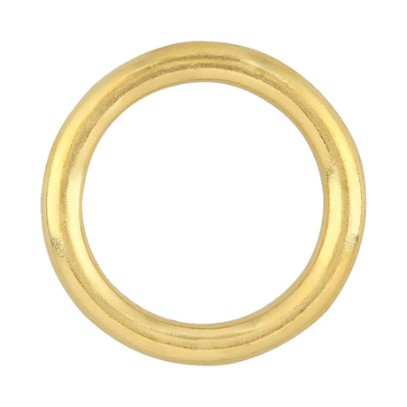 Ohio Travel Bag Rings & Slides 7/8" Brass, Solid Round Ring, Solid Brass, #P-3049 P-3049