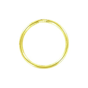 Ohio Travel Bag Rings & Slides 7/8" Brass, Split Key Ring, Steel, #L-199-7-8B L-199-7-8B