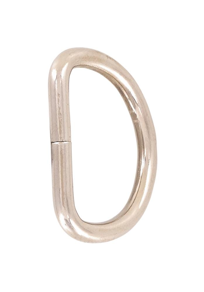 7/8" Shiny Nickel, Split D Ring Heavy, Steel, #D-108-NP – Weaver ...