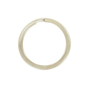 Ohio Travel Bag Rings & Slides 7/8" Nickel, Split Flat Key Ring, Steel, #L-2946-NP L-2946-NP