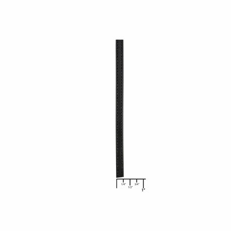 Ohio Travel Bag Strapping 1/4" Black, Flat Leather Stripping, Leather, #CALF-1-4FLT-BLK CALF-1-4FLT-BLK