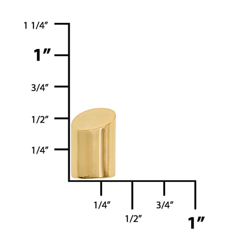 Ohio Travel Bag Strapping 1/4" Gold,  Strap Tip, Steel, #P-2774-GOLD P-2774-GOLD