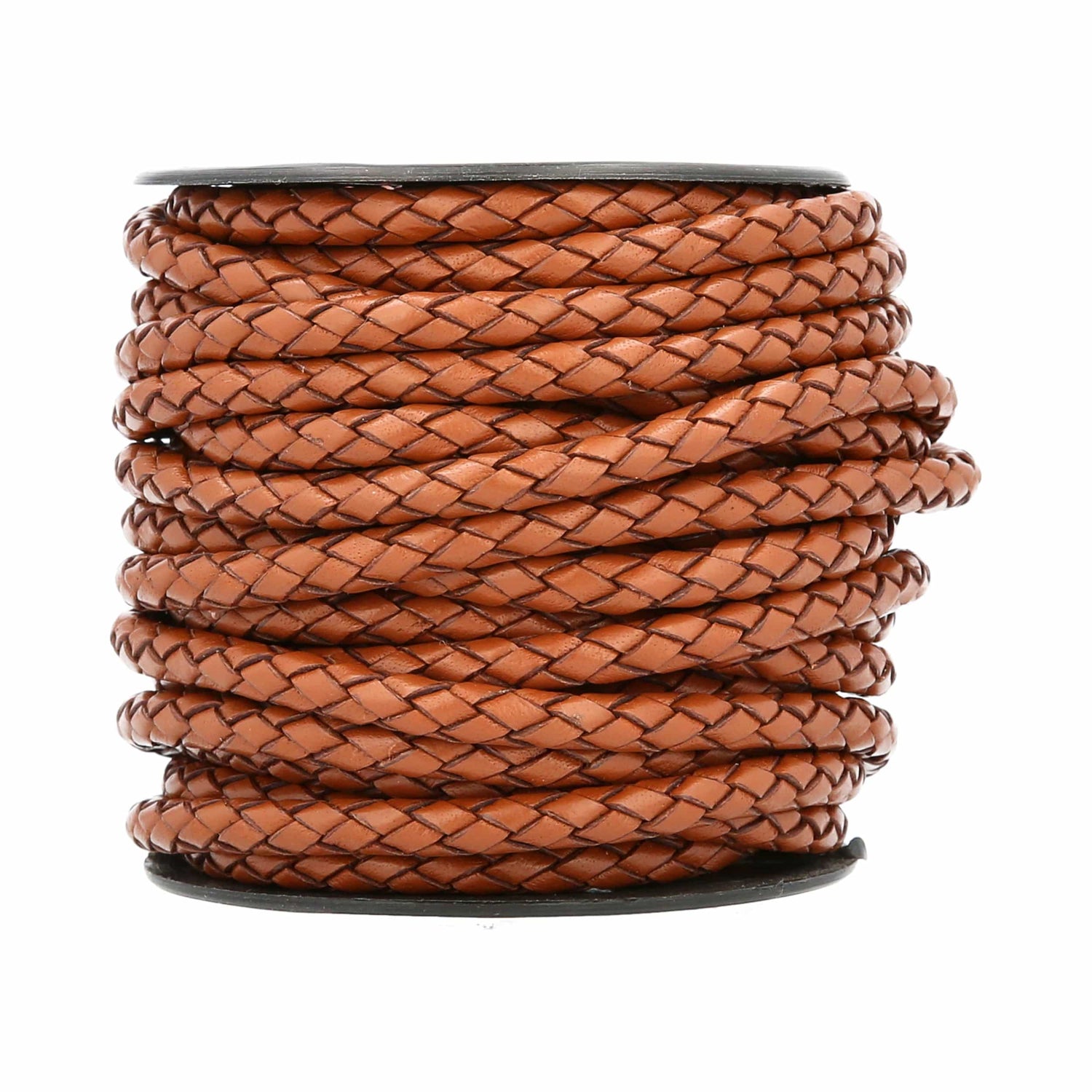 Ohio Travel Bag Strapping 1/4" Saddle Tan, Braided Bolo Cord, Leather, #M-1634-STAN M-1634-STAN