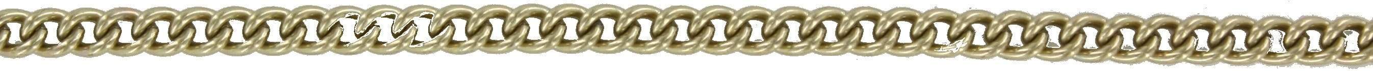 Ohio Travel Bag Strapping 1/8" Brass, Purse Chain, Steel, #P-1434 P-1434