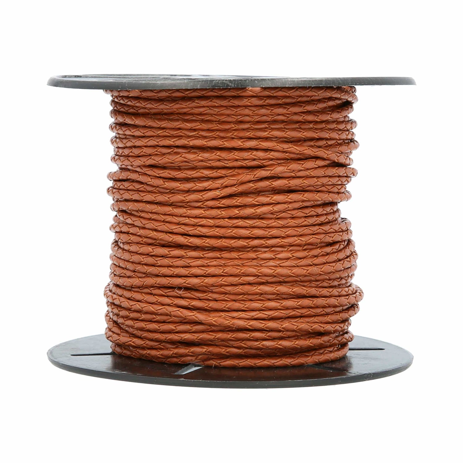 Ohio Travel Bag Strapping 1/8" Saddle Tan, Braided Bolo Cord, Leather, #M-1632-STAN M-1632-STAN