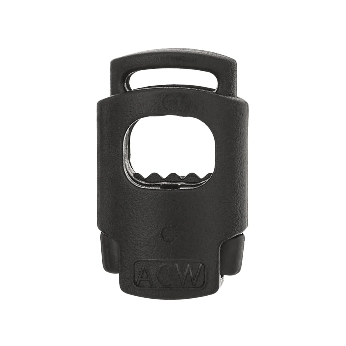 1" Black, Cord Lock, Plastic