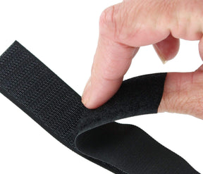 Ohio Travel Bag Strapping 1" Black, Self Adhesive Hook & Loop, #VEL-2-BLK-1 VEL-2-BLK-1