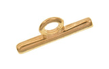Ohio Travel Bag Strapping 1" Gold, Chain Bar End, Zinc Alloy, #P-2905-GOLD P-2905-GOLD