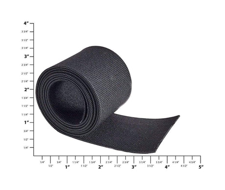 Ohio Travel Bag Strapping 2" Black, Heavy Elastic, #EL-767-2-BLK EL-767-2-BLK