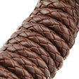 Ohio Travel Bag Strapping 3/16" Dark Brown, Braided Bolo Cord, Leather, #M-1633-DKBRO M-1633-DKBRO