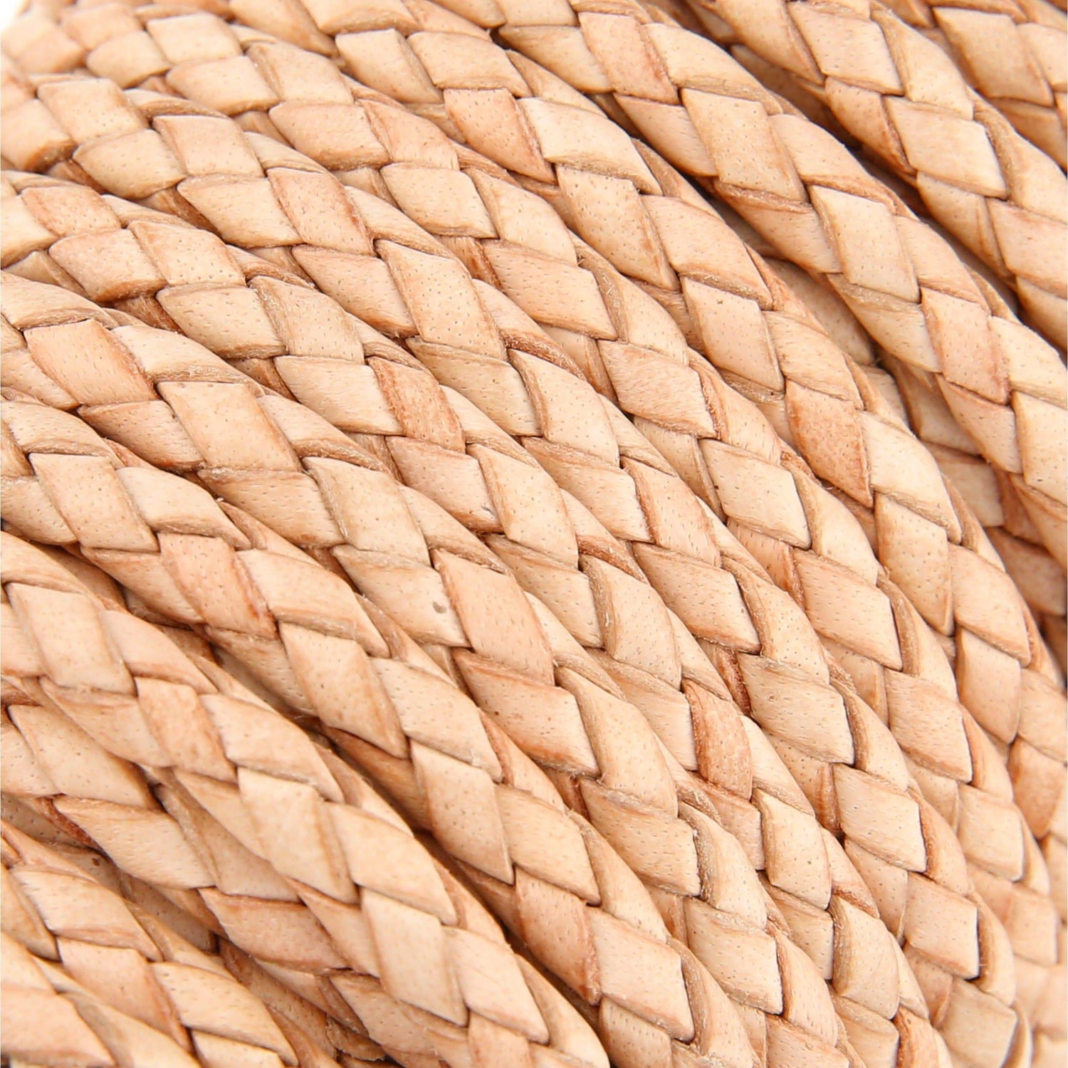 Ohio Travel Bag Strapping 3/16" Natural, Braided Bolo Cord, Leather, #M-1633-NAT M-1633-NAT