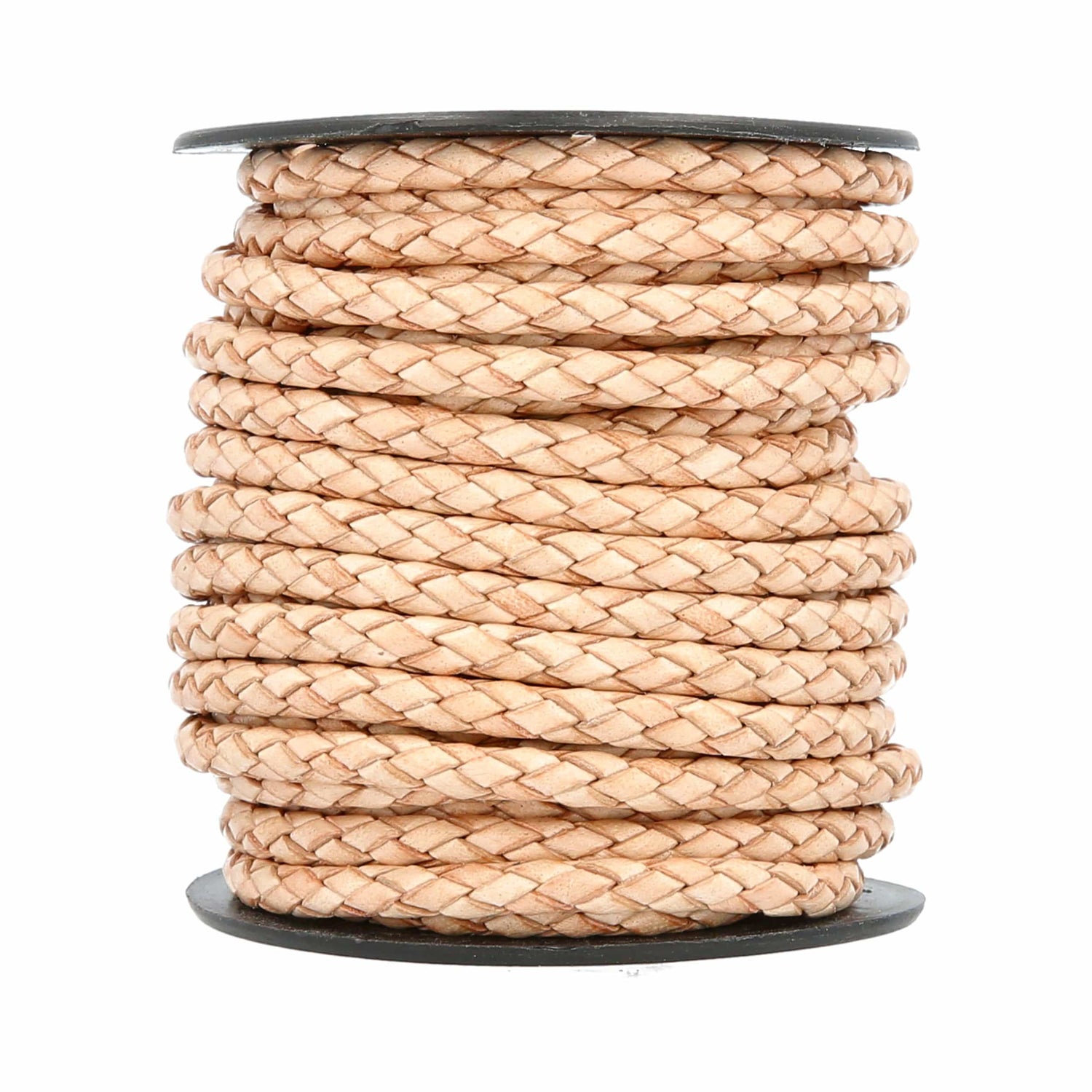 Ohio Travel Bag Strapping 3/16" Natural, Braided Bolo Cord, Leather, #M-1633-NAT M-1633-NAT