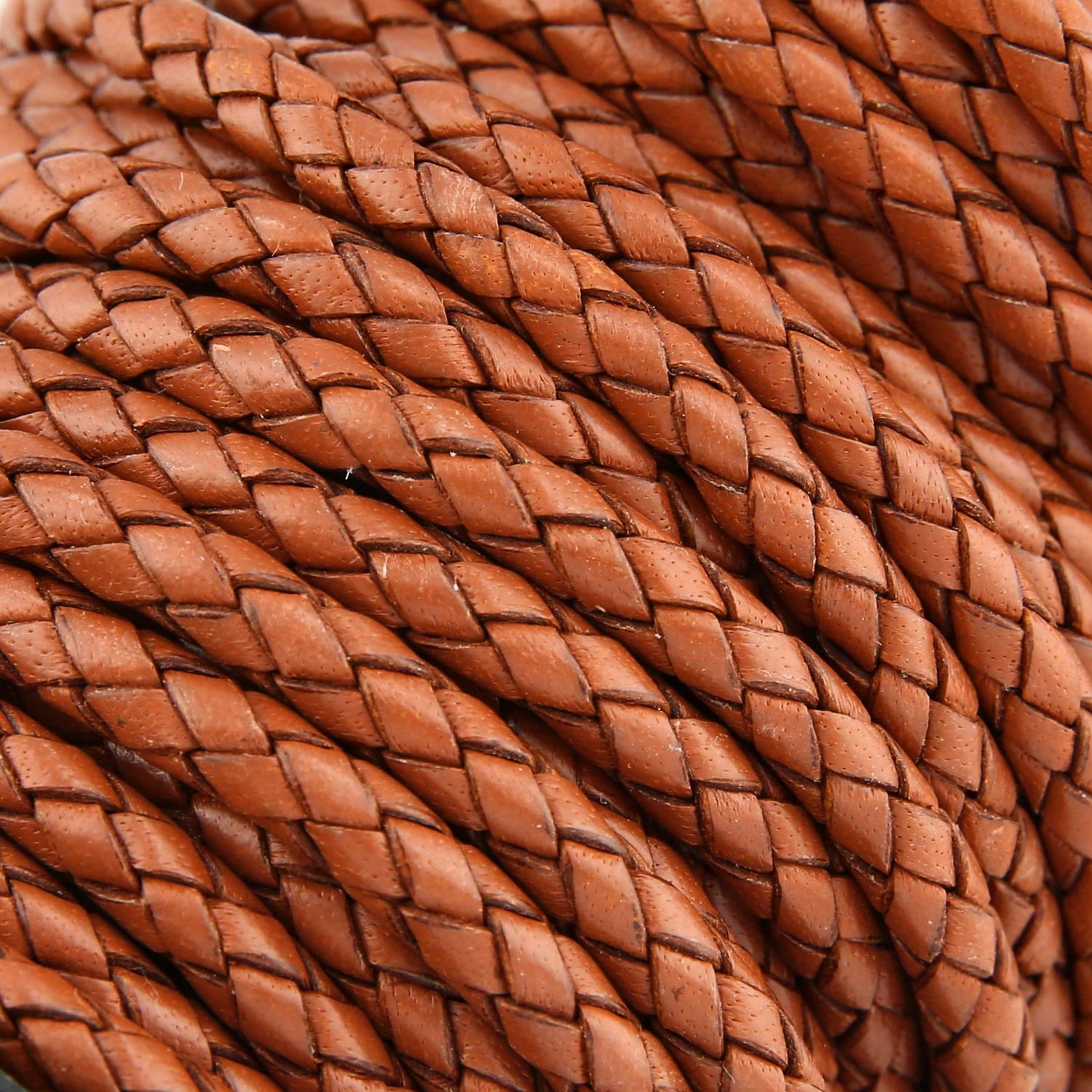 Ohio Travel Bag Strapping 3/16" Saddle Tan, Braided Bolo Cord, Leather, #M-1633-STAN M-1633-STAN