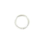 Ohio Travel Bag Strapping 3/8" Nickel, Split Round Jump Ring, Solid Brass, #A-2-1-2-SBN A-2-1-2-SBN