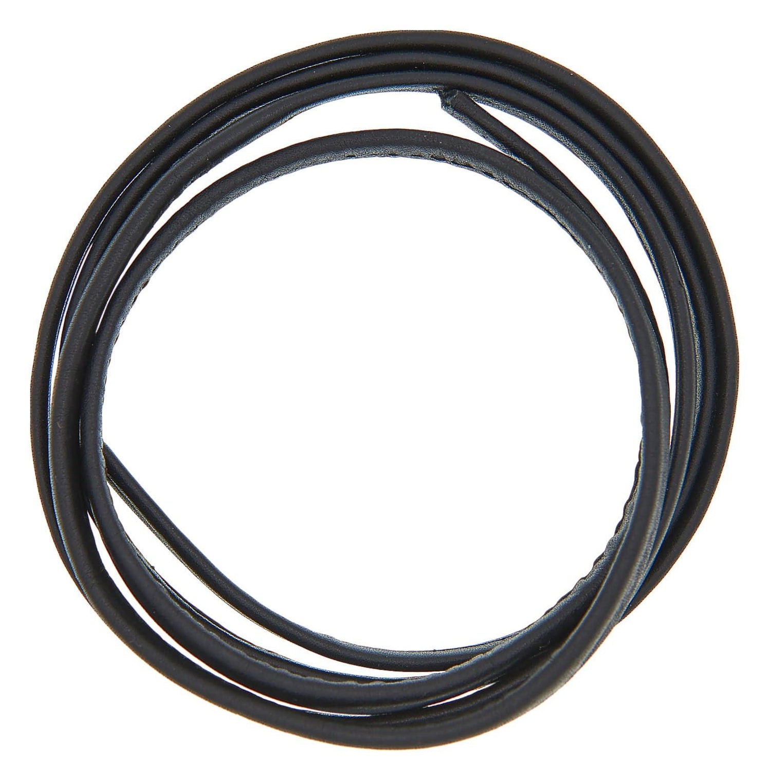 Ohio Travel Bag Strapping 5/16" Black, Double Full Fold Cord, Leather, #M-1661-BLK M-1661-BLK