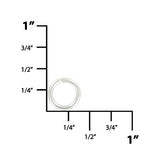 Ohio Travel Bag Strapping 5/16" Nickel Plated, Split Round Jump Ring, Steel, #A-419-NP A-419-NP