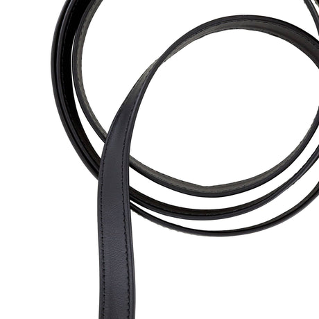 Ohio Travel Bag Strapping 5/8" Black, Leather Strapping, Leather, #CALF-5-8-BLK CALF-5-8-BLK
