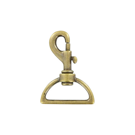 1 1/2" Antique Brass, Bolt Swivel Snap Hook, Zinc Alloy, #P-1753-ANTB