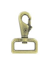 Ohio Travel Bag Swivel Snaps 1 1/4" Antique Brass, Lever Swivel Snap Hook, Zinc Alloy, #P-2107-ANTB P-2107-ANTB