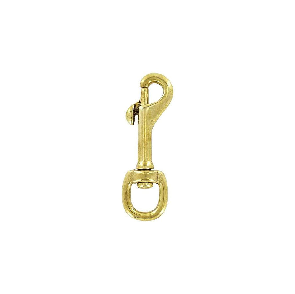 1/2" Brass,  Bolt Swivel Snap Hook, Solid Brass, #P-1396
