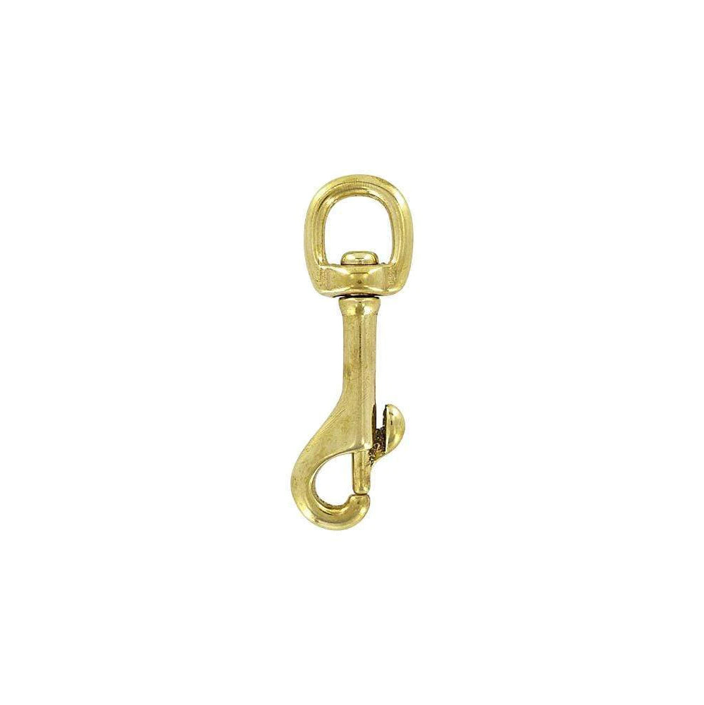 1/2" Brass,  Bolt Swivel Snap Hook, Solid Brass, #P-1396