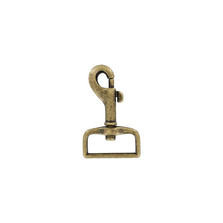 1" Antique Brass, Bolt Swivel Snap Hook, Zinc Alloy, #P-1572-ANTB