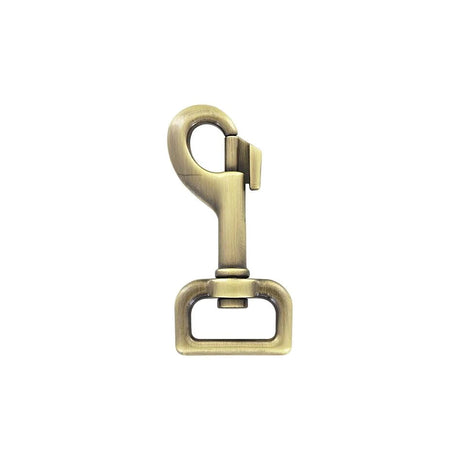 1" Antique Brass, Bolt Swivel Snap Hook, Zinc Alloy, #P-3134-ANTB