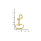 1" Brass, Bolt Swivel Snap Hook, Solid Brass, #P-1928