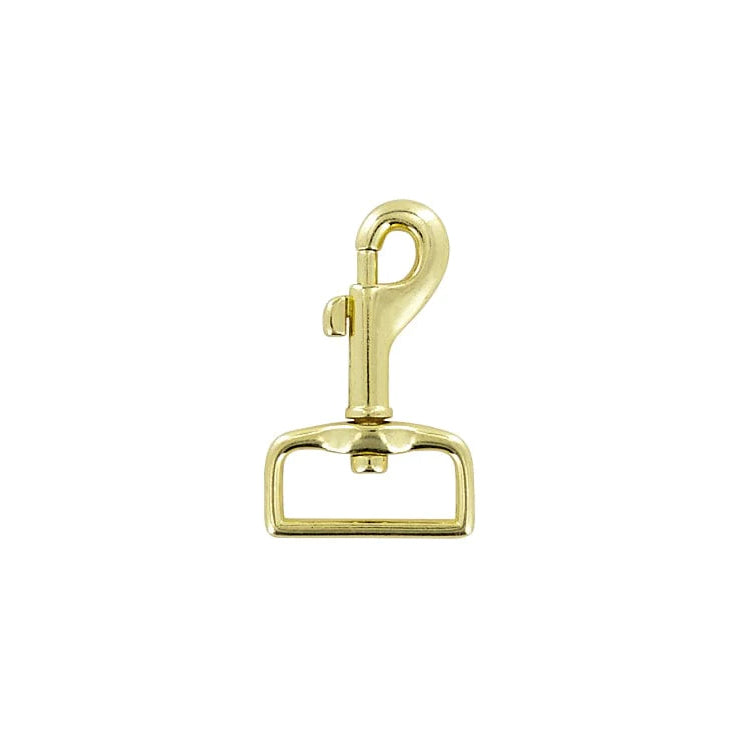 1 Brass, Bolt Swivel Snap Hook, Zinc Alloy, #P-1572-BP
