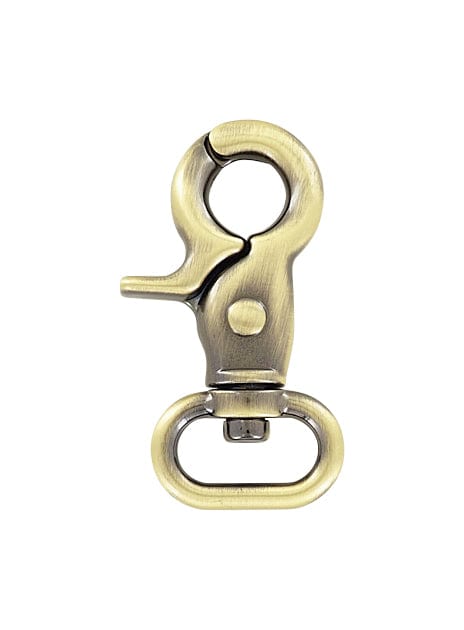 3/4 Antique Brass, Trigger Swivel Snap Hook, Zinc Alloy, #P-3130-ANTB –  Weaver Leather Supply