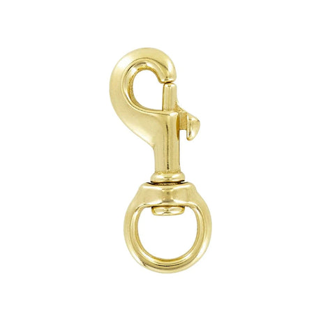 3/4" Brass, Bolt Swivel Snap Hook, Solid Brass-PK4, #P-1441