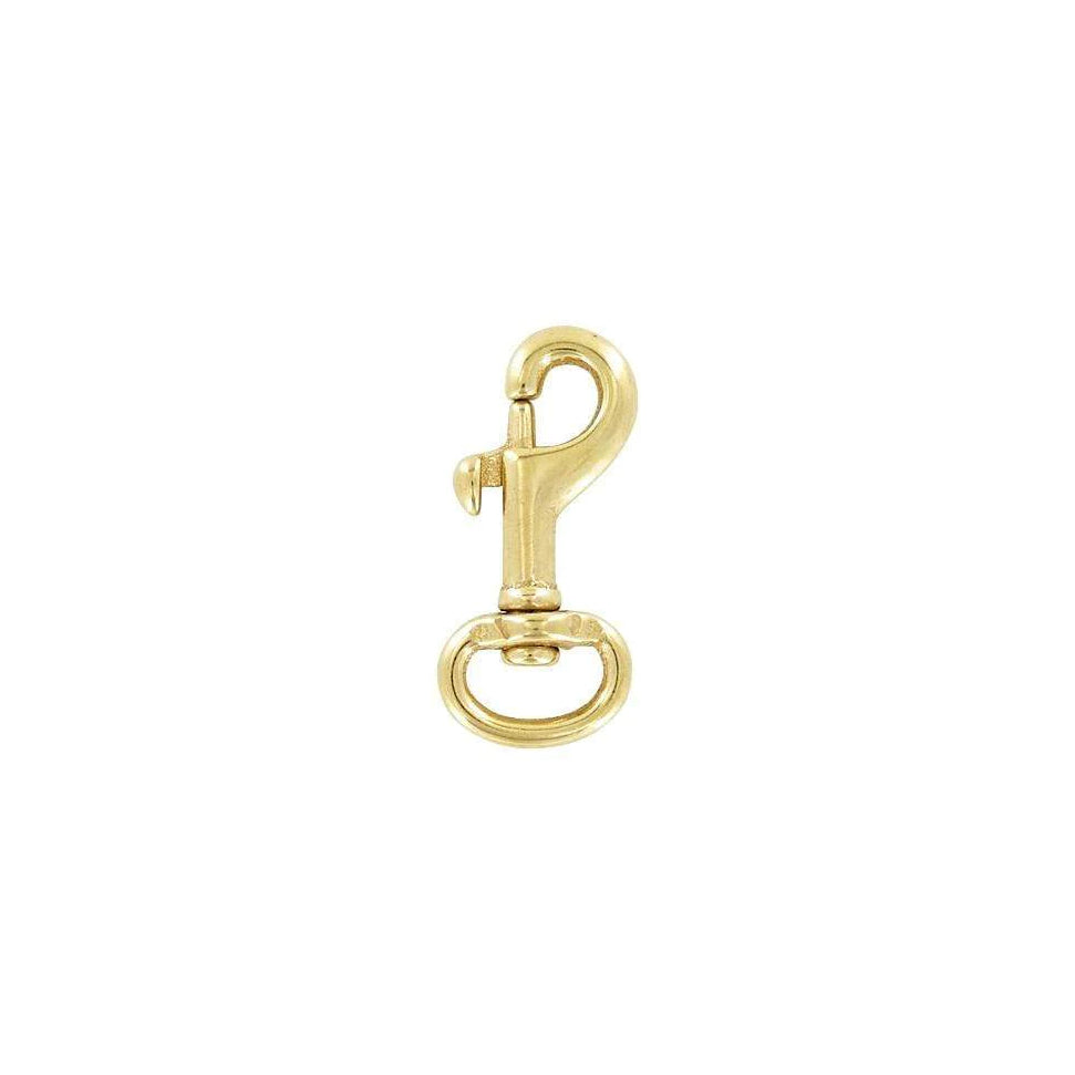 5/8" Brass, Bolt  Swivel Snap Hook, Solid Brass, #P-1926-SB