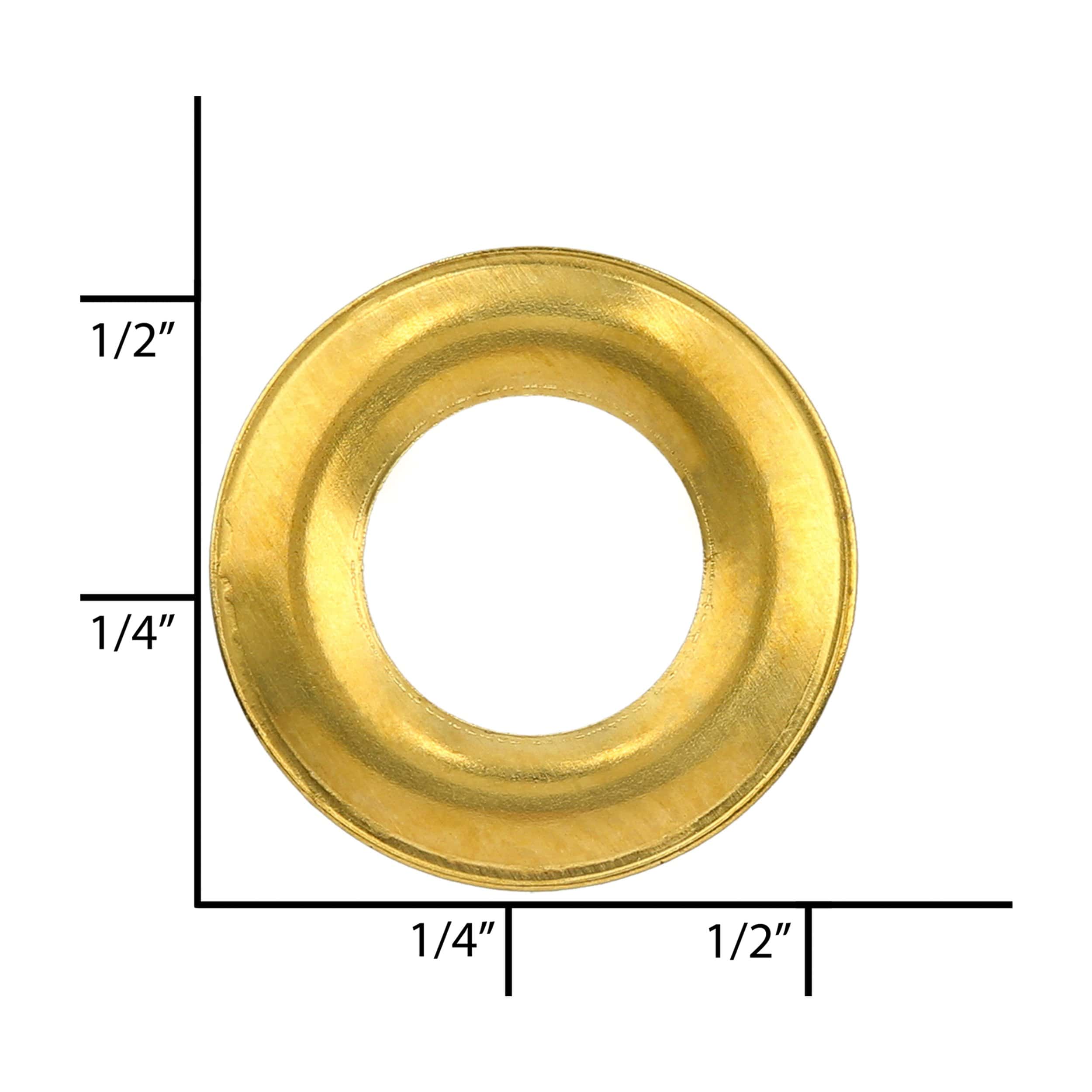 Washer Only -- Washer For The Grommet 0 Solid Brass - 12pk