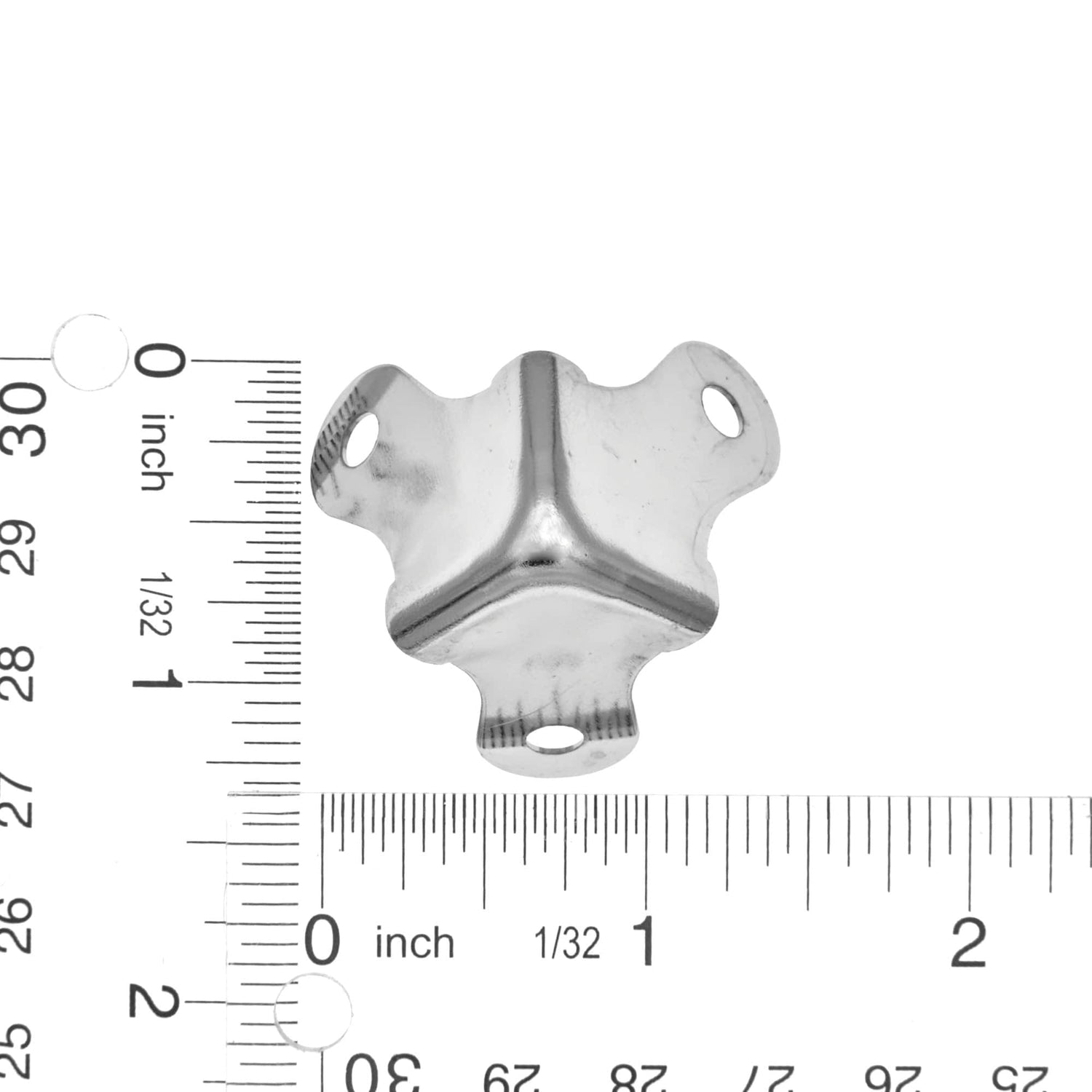 Ohio Travel Bag Wheels & Feet 1 1/4" Nickel, Small Corner, Steel, #F-2-NP F-2-NP