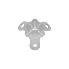 Ohio Travel Bag Wheels & Feet 1 1/4" Nickel, Small Corner, Steel, #F-2-NP F-2-NP