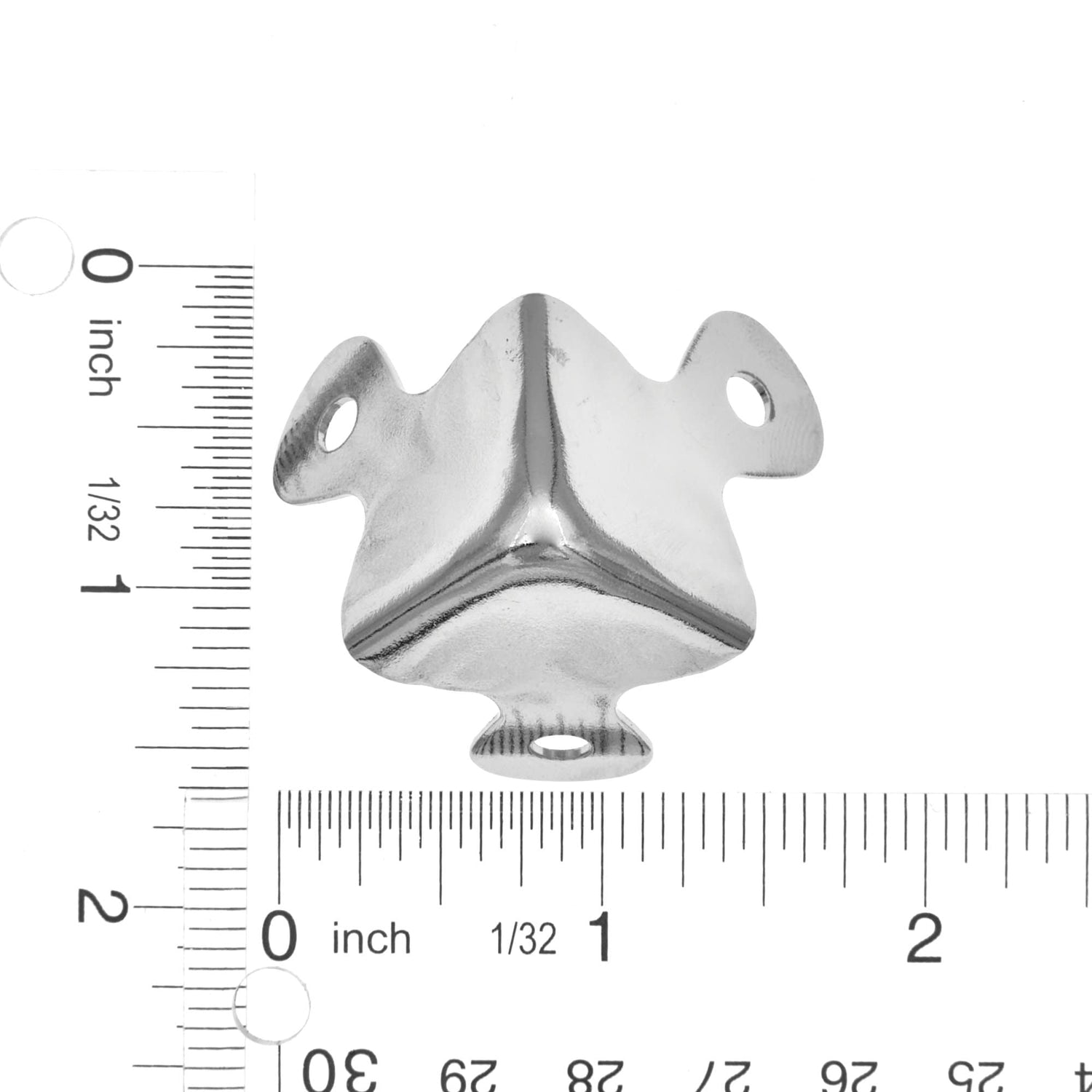 Ohio Travel Bag Wheels & Feet 1 1/4" Nickel, Trunk Corner, Steel, #F-50-NP F-50-NP