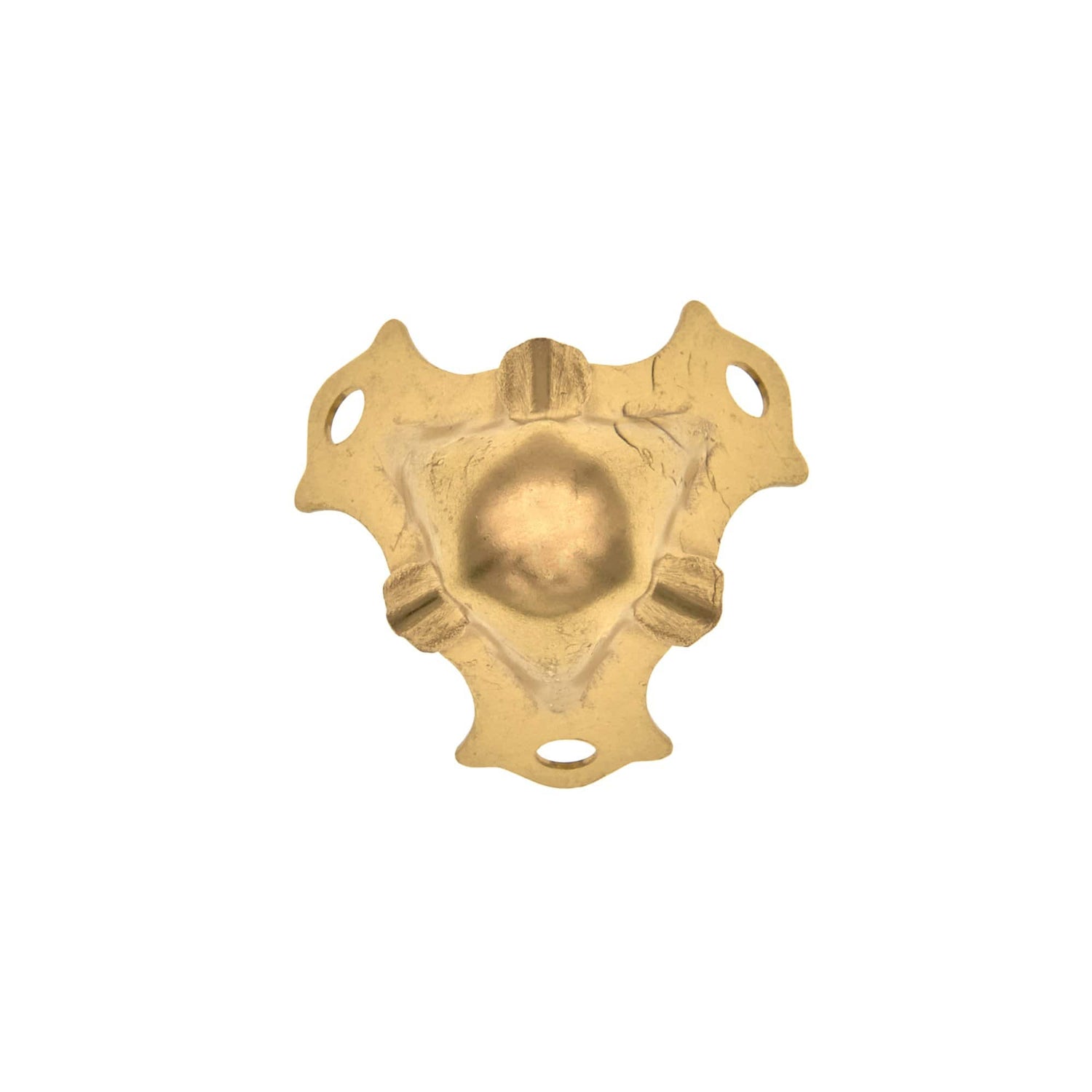 Ohio Travel Bag Wheels & Feet 1 1/8" Brass, Corner, Steel, #F-4-BP F-4-BP