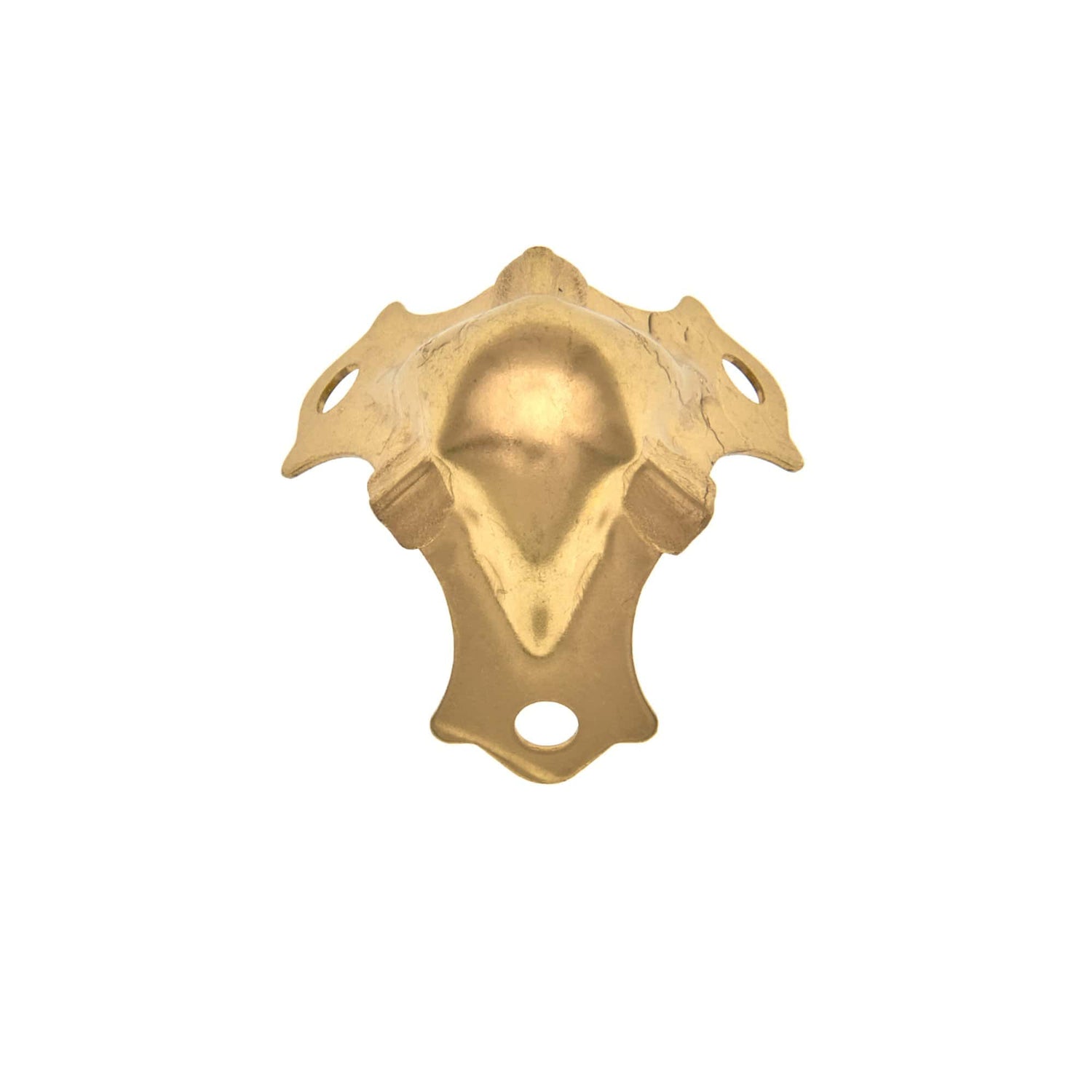 Ohio Travel Bag Wheels & Feet 1 1/8" Brass, Corner, Steel, #F-4-BP F-4-BP