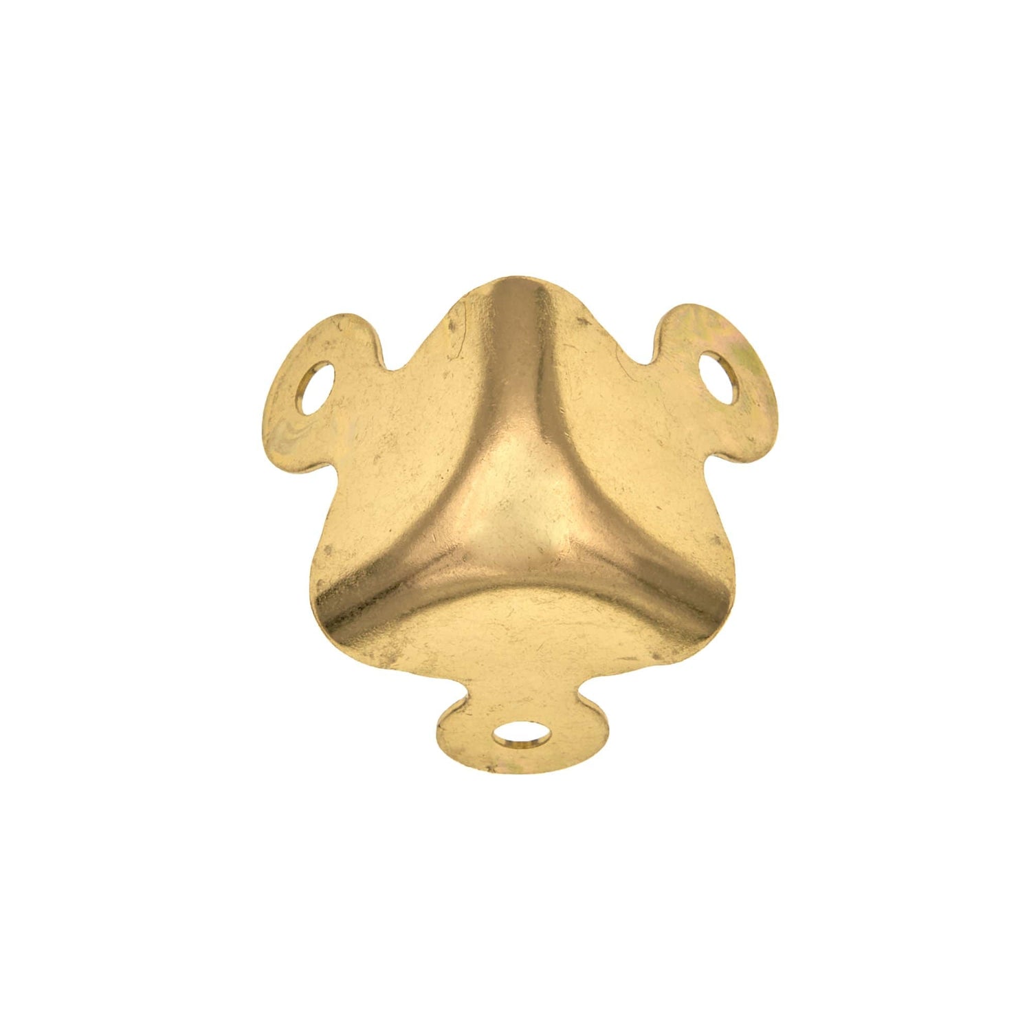 Ohio Travel Bag Wheels & Feet 1 1/8" Brass, Trunk Corner, Steel, #F-3-BP F-3-BP