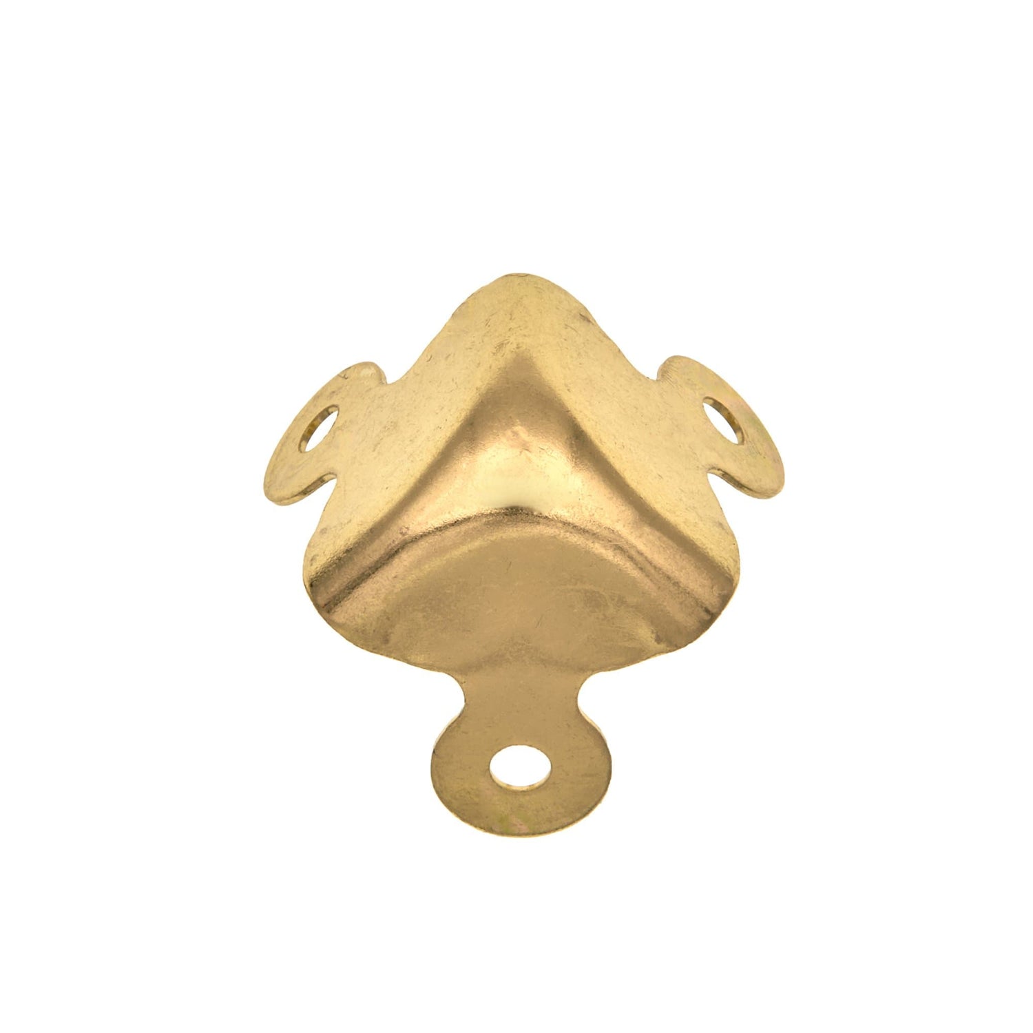 Ohio Travel Bag Wheels & Feet 1 1/8" Brass, Trunk Corner, Steel, #F-3-BP F-3-BP