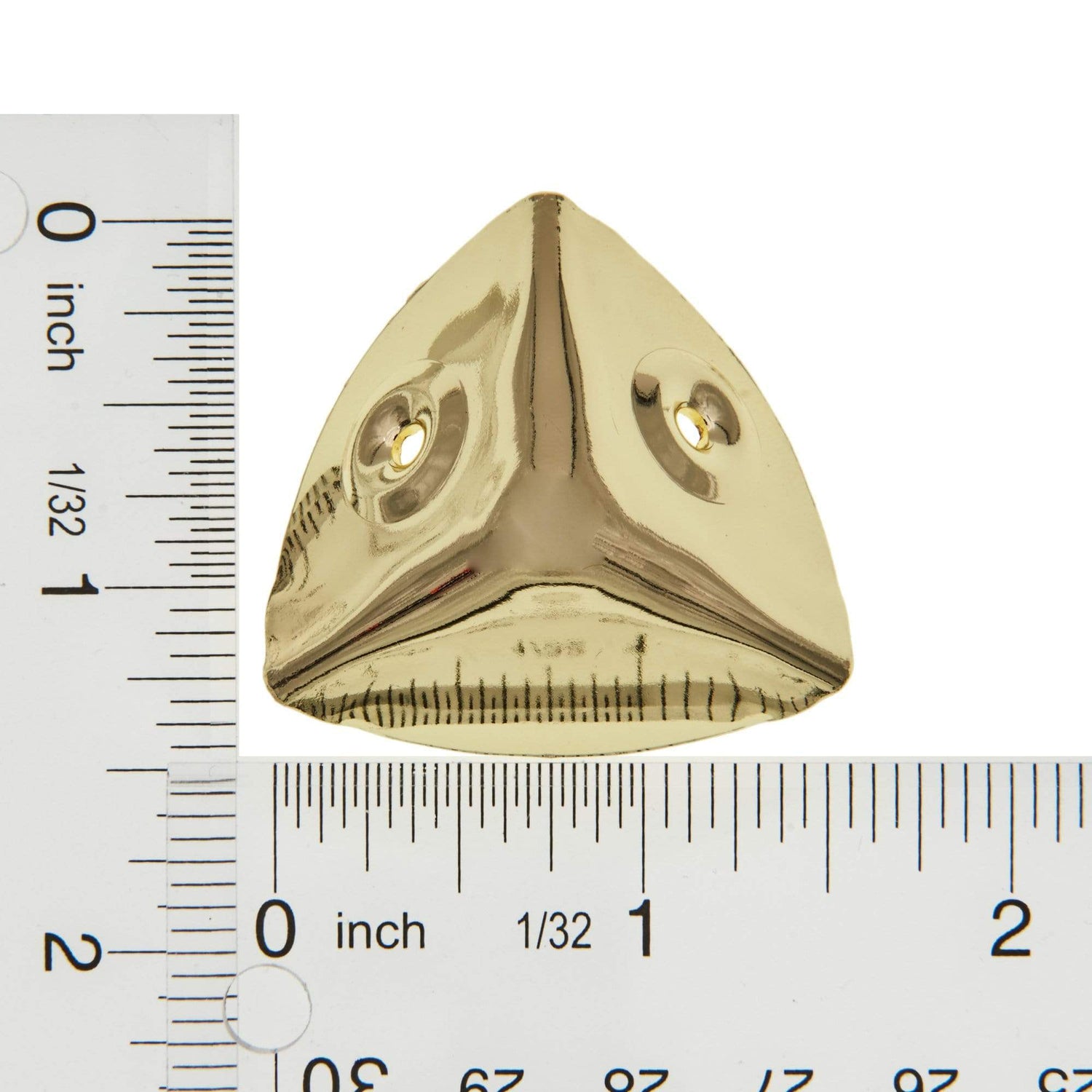 Ohio Travel Bag Wheels & Feet 1 1/8" Brass, Trunk Corner, Steel, #L-1290-BP L-1290-BP