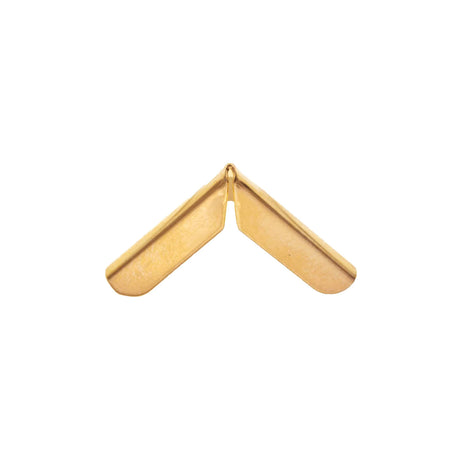 1/2" Gold, Bag/Case Corner, Zinc Alloy