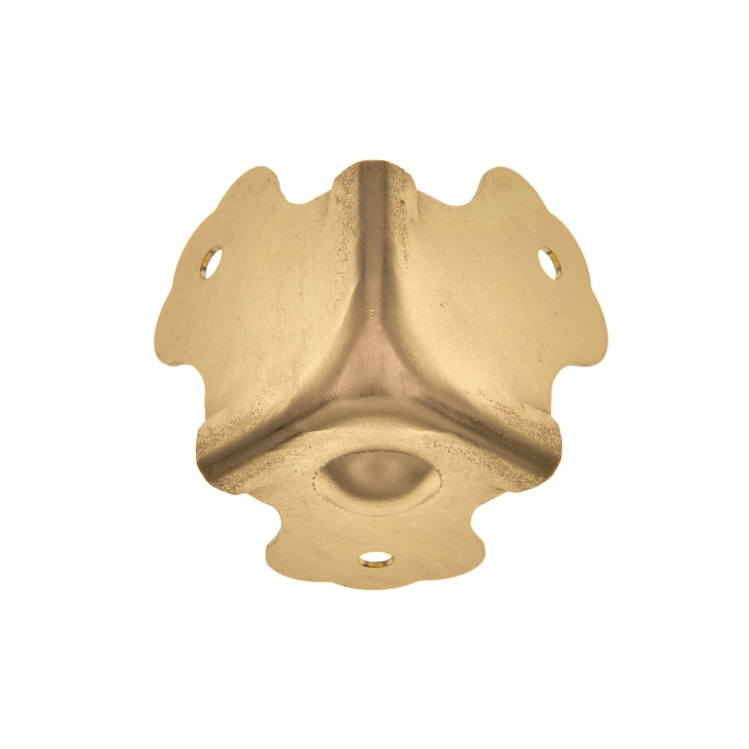 Ohio Travel Bag Wheels & Feet 1 3/4" Brass, Trunk Bottom Corner, Steel, #L-1755 L-1755