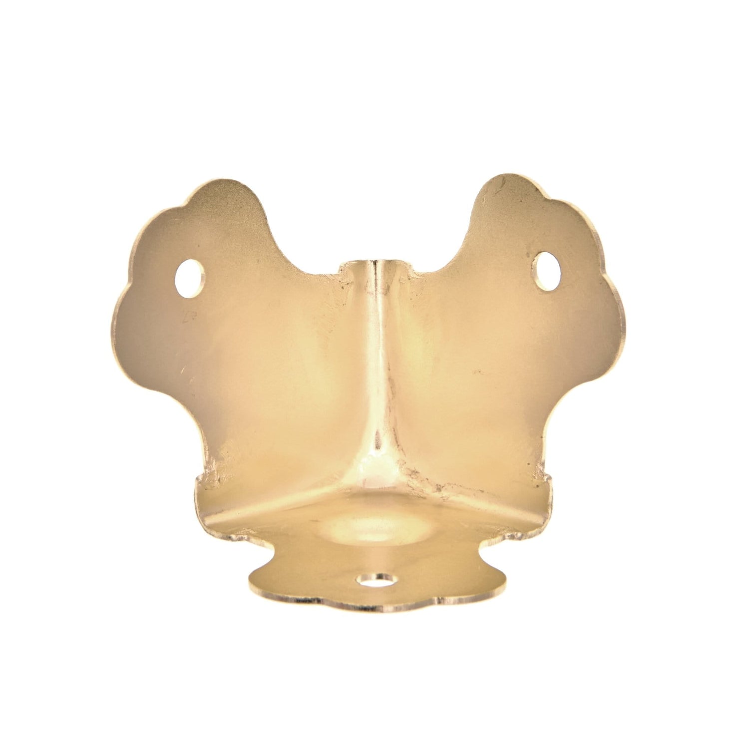 Ohio Travel Bag Wheels & Feet 1 3/4" Brass, Trunk Bottom Corner, Steel, #L-1755 L-1755