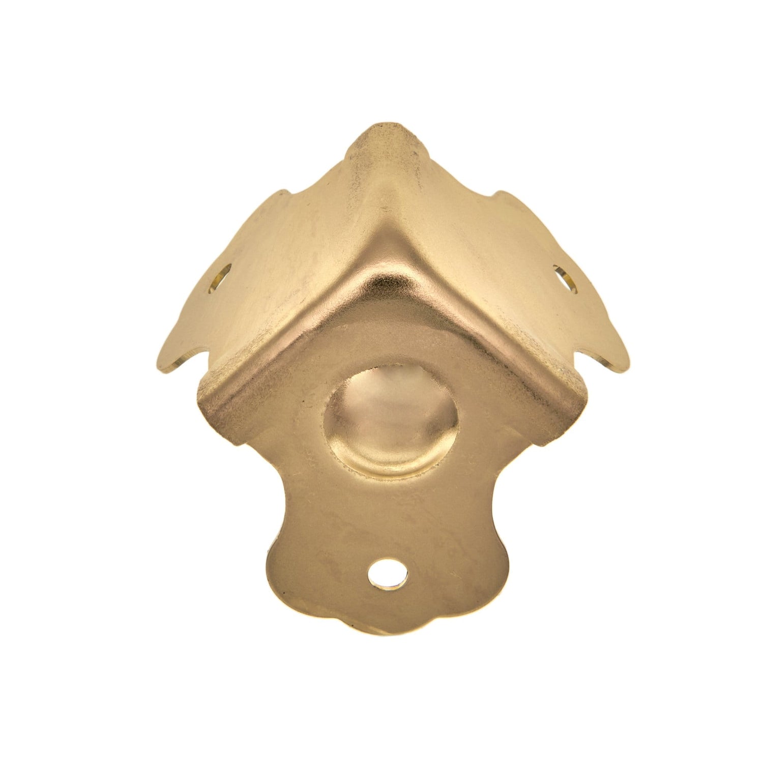 Ohio Travel Bag Wheels & Feet 1 3/4" Brass, Trunk Bottom Corner, Steel, #L-1755 L-1755