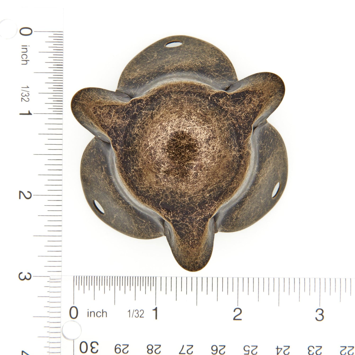 Ohio Travel Bag Wheels & Feet 1 7/8" Antique Brass, Corner, Steel, #L-1160-ANTB L-1160-ANTB