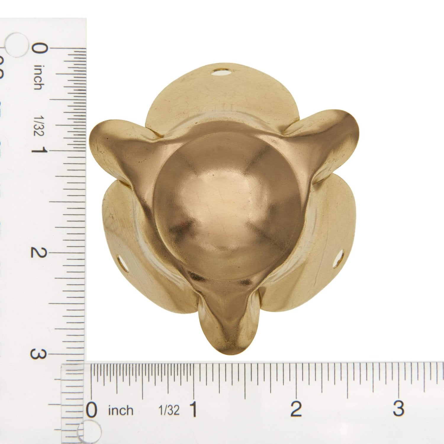 Ohio Travel Bag Wheels & Feet 1 7/8" Brass, Corner, Steel, #L-1160-BP L-1160-BP