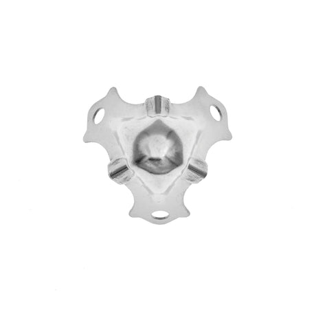 Ohio Travel Bag Wheels & Feet 2 1/2" Nickel, Corner, Steel, #F-4-NP F-4-NP