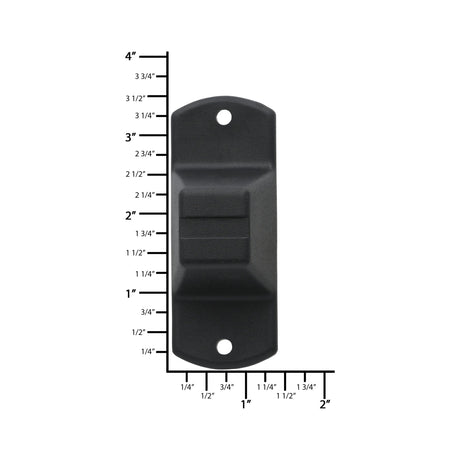 Ohio Travel Bag Wheels & Feet 2" Black, Bottom Stud, Plastic, #L-2282 L-2282