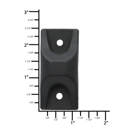 Ohio Travel Bag Wheels & Feet 3/4" Black, Bottom Stud, Plastic, #L-2469 L-2469